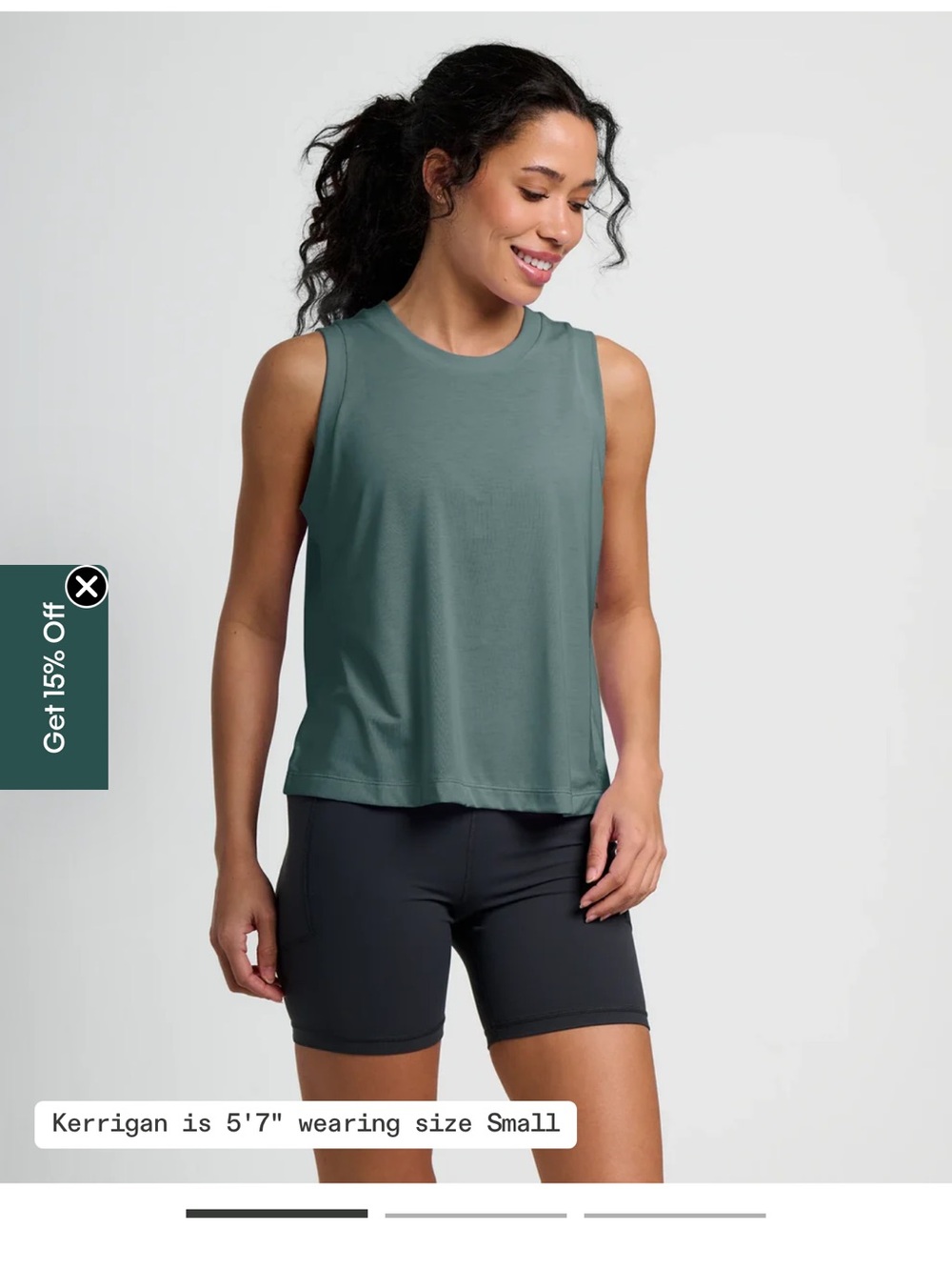 Free Fly Apparel Sleeveless Tank Top in Sage Green